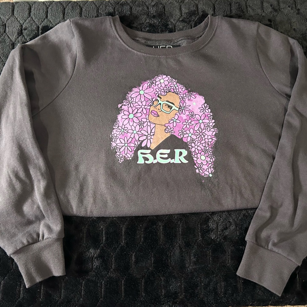 Dark Gray H.E.R. Sweatshirt Torrid Size 00/M/L/10